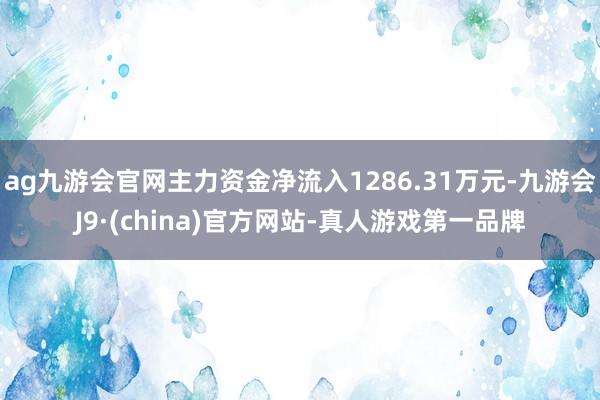 ag九游会官网主力资金净流入1286.31万元-九游会J9·(china)官方网站-真人游戏第一品牌