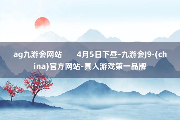 ag九游会网站       4月5日下昼-九游会J9·(china)官方网站-真人游戏第一品牌