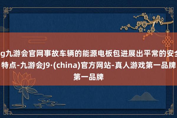 ag九游会官网事故车辆的能源电板包进展出平常的安全特点-九游会J9·(china)官方网站-真人游戏第一品牌