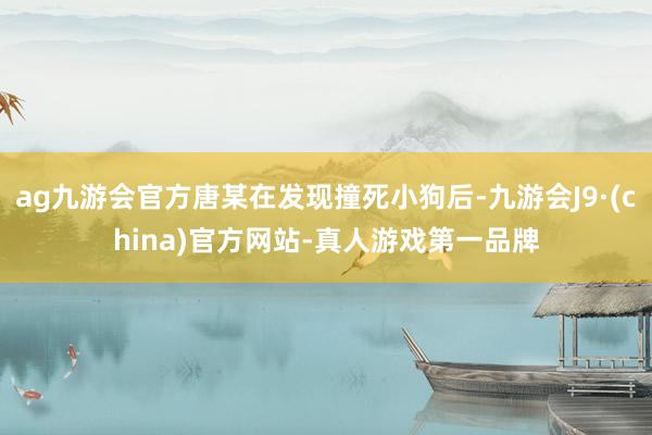 ag九游会官方唐某在发现撞死小狗后-九游会J9·(china)官方网站-真人游戏第一品牌