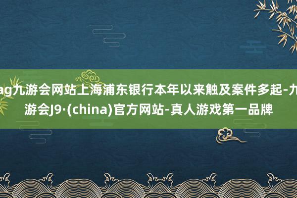 ag九游会网站上海浦东银行本年以来触及案件多起-九游会J9·(china)官方网站-真人游戏第一品牌