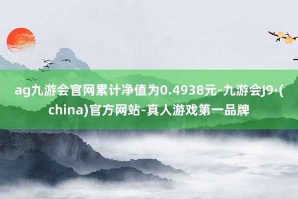 ag九游会官网累计净值为0.4938元-九游会J9·(china)官方网站-真人游戏第一品牌